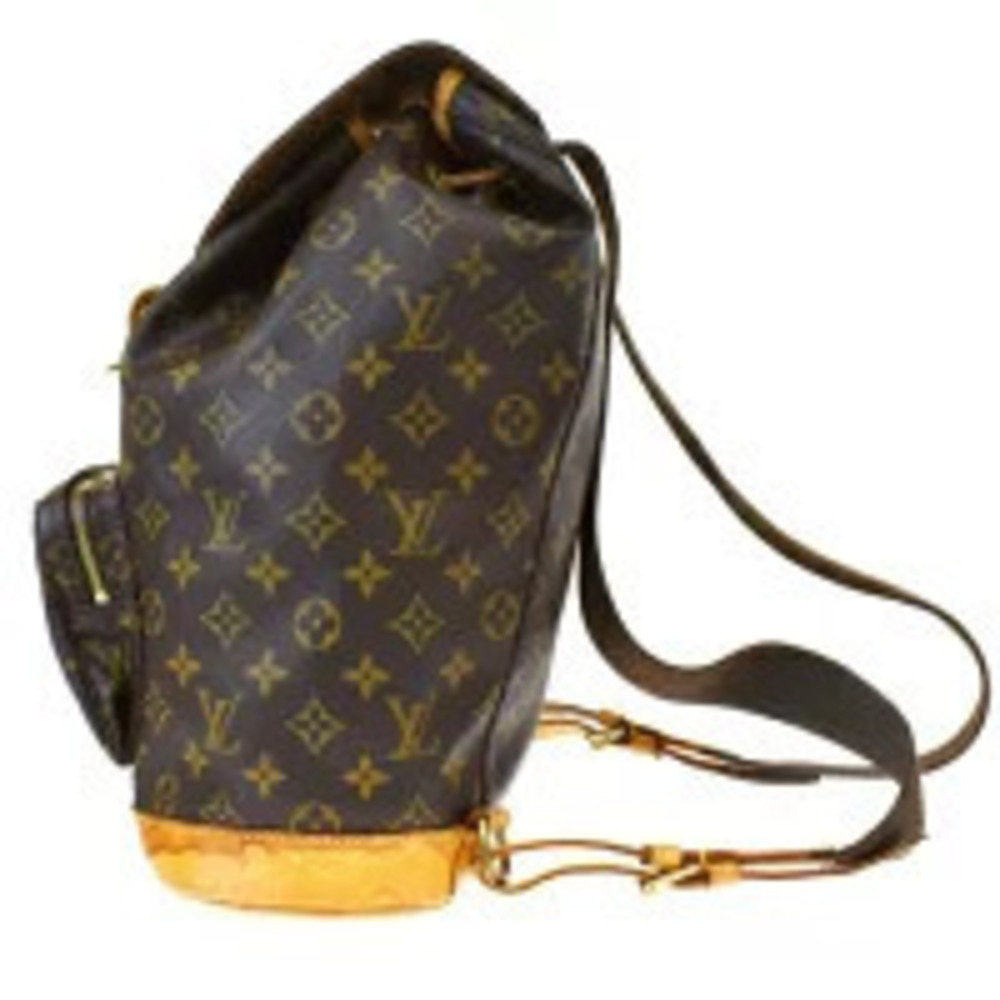 Louis Vuitton Backpack Leather Montsouris Monogram Brown